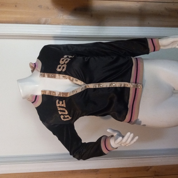 Guess 1996 Vintage Varsity Girls Jacket Size L/14 - Picture 1 of 11